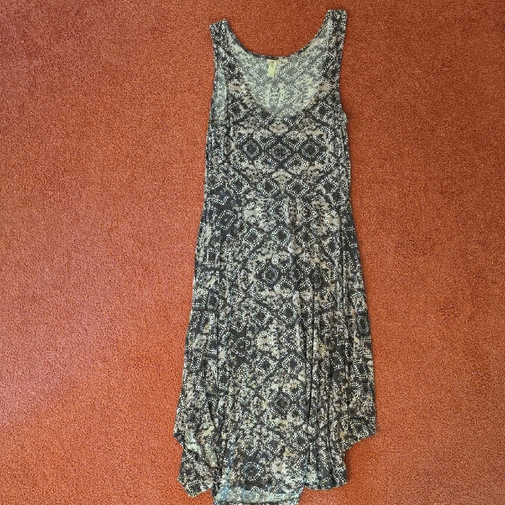 Threads 4 Thought Black, Tan And Cream High Low Dress